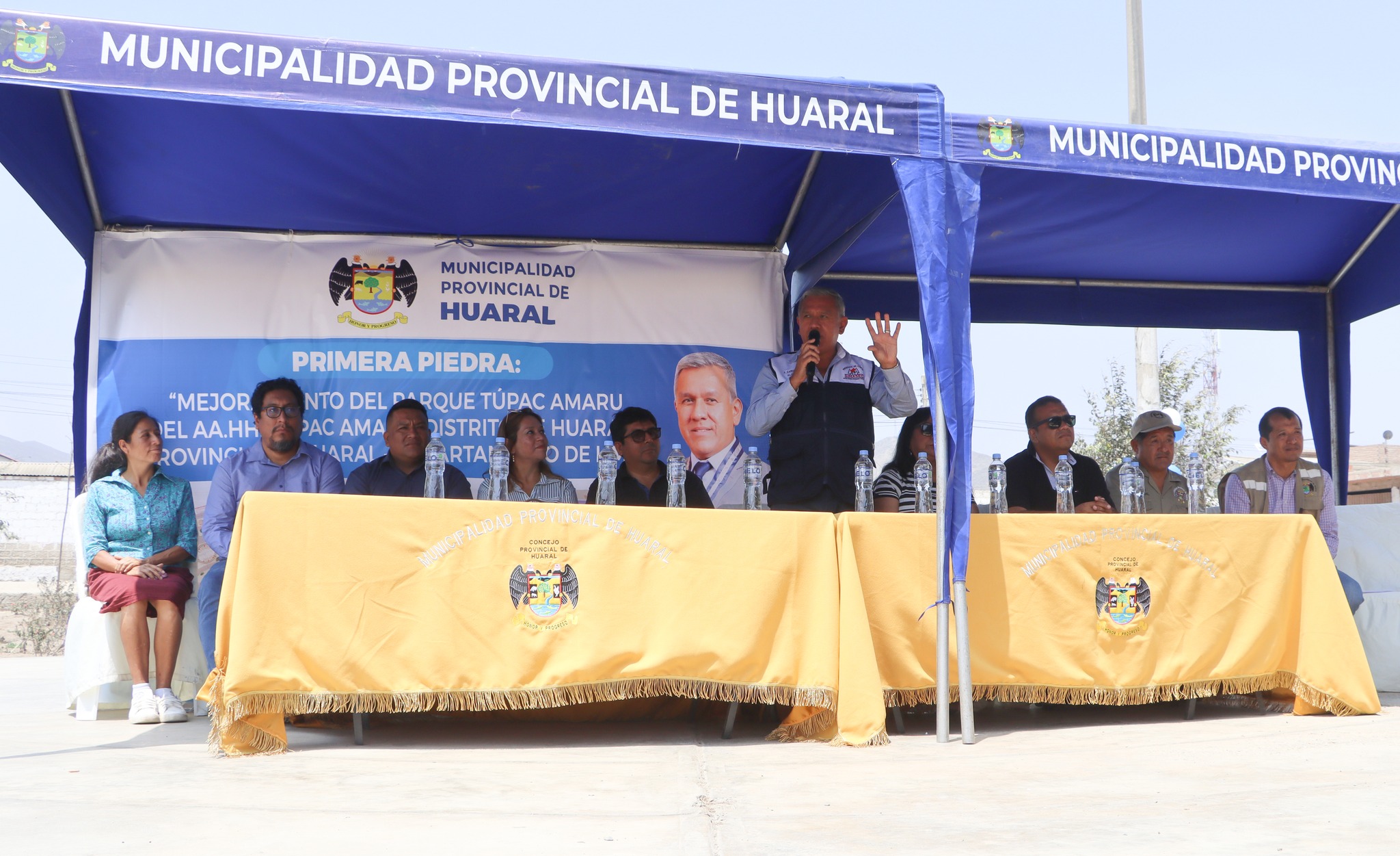 Alcalde Fernando C谩rdenas oficializ贸 el inicio de las obras en el "Parque T煤pac Amaru"