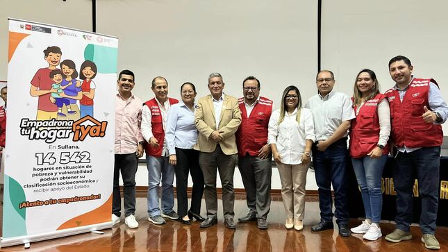 MIDIS DESTACA SIGNIFICATIVO AVANCE DEL EMPADRONAMIENTO DE HOGARES EN SULLANA