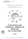 Vista preliminar de documento PLAN ANUAL DE TRABAJO DE LA UNIDAD DE GESTION DE LA CALIDAD