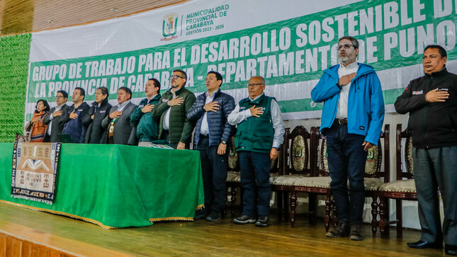 Con éxito se desarrollo grupo de trabajo multisectorial para el desarrollo sostenible de la provincia de Carabaya.