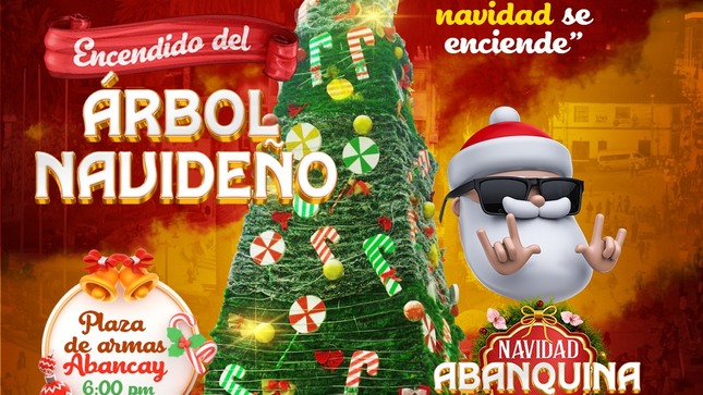 Hoy Te Esperamos En Una Noche "Mágica En Abancay” Encendido Del Árbol Navideño En La Plaza De Armas