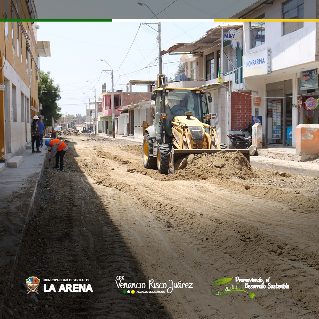 REPARACIÓN DE PISTAS Y VEREDAS EN EL PERÍMETRO DE LA PLAZA PRINCIPAL LA ARENA