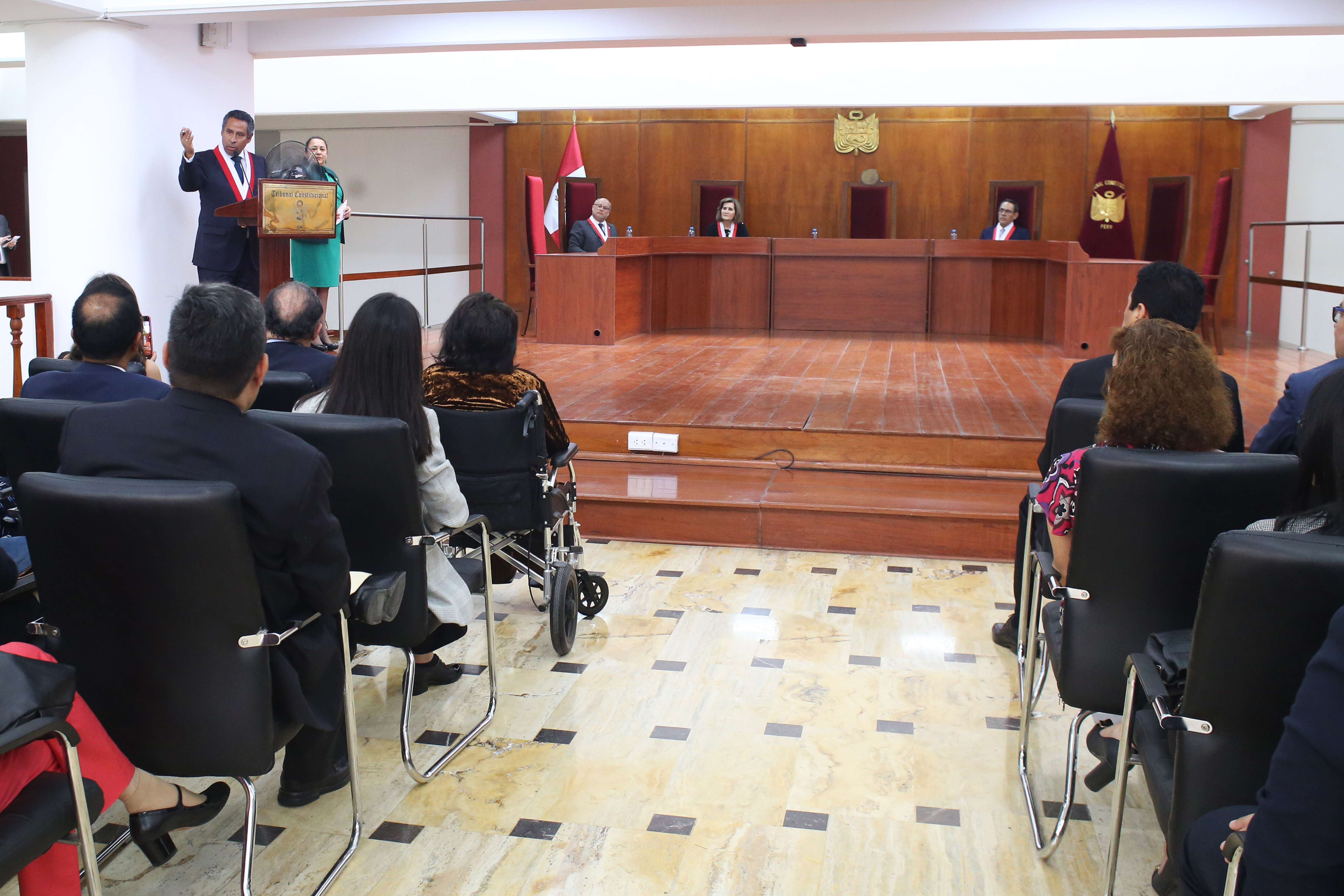 Discurso del presidente del TC, magistrado Francisco Morales Saravia.