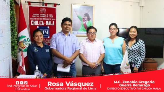 Director Ejecutivo de la RIS Chilca Mala recibe a diversas delegaciones de la DIRESA LIMA