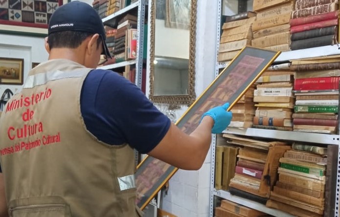 Ministerio de Cultura recuperó tres bienes culturales en operativo conjunto realizado en el Centro Histórico de Lima