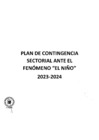 Vista preliminar de documento PLAN DE CONTINGENCIA  SECTORIAL ANTE EL FENOMENO DEL NIÑO 2023 2024
