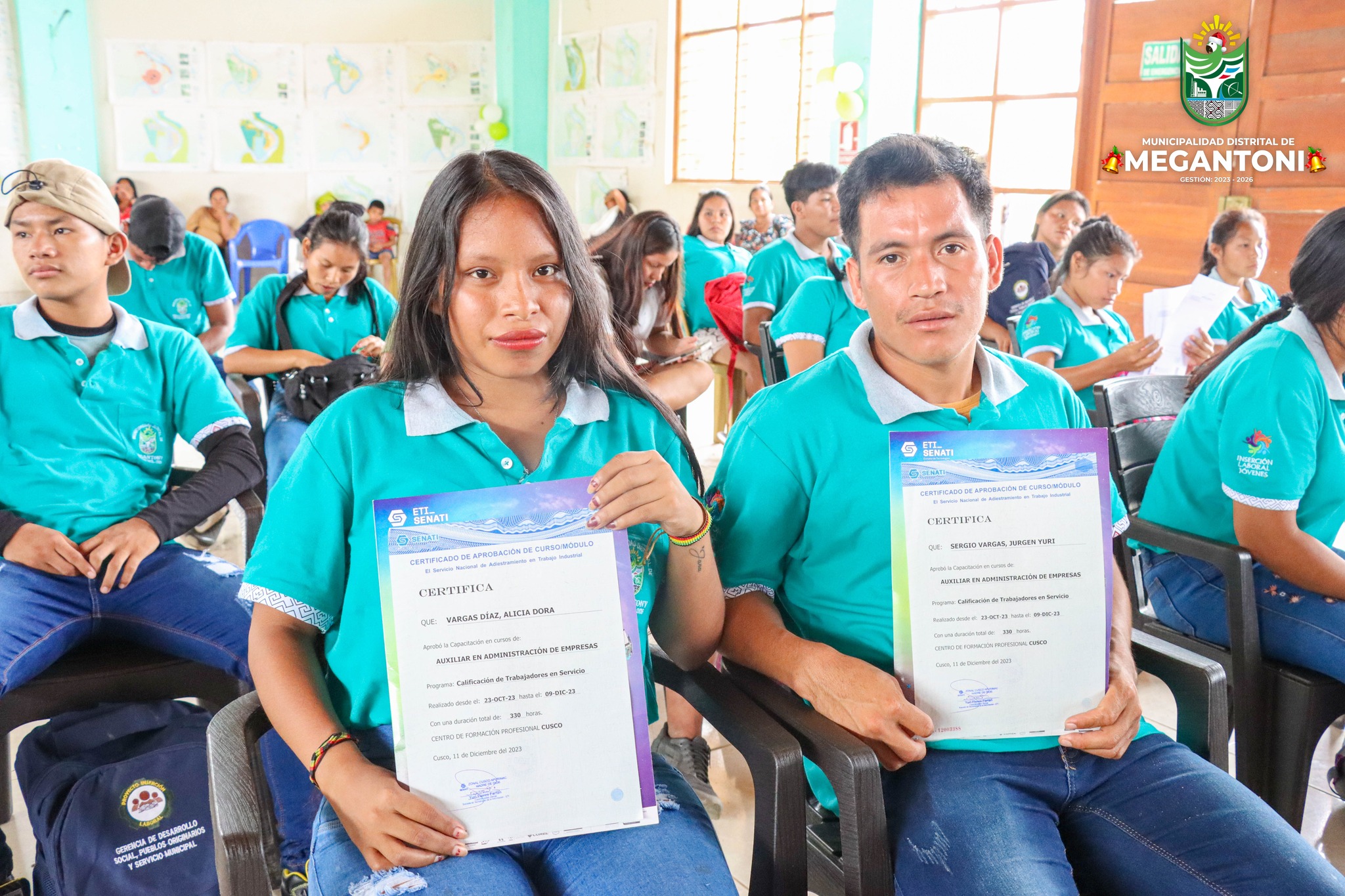 47 nuevas certificaciones por Sencico y Senati para jóvenes de Megantoni