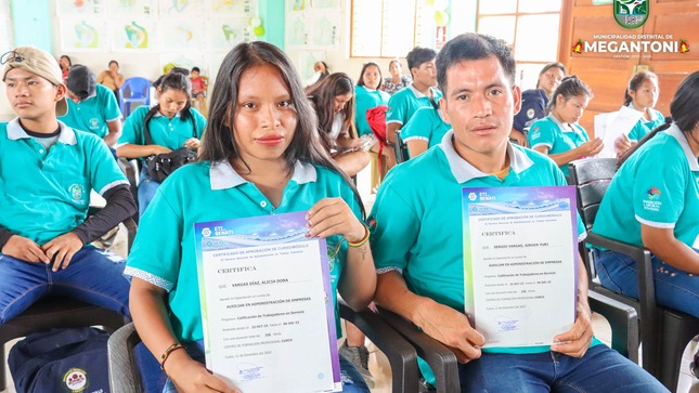 47 nuevas certificaciones por Sencico y Senati para jóvenes de Megantoni
