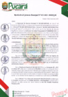 Vista preliminar de documento ARTíCULO PRIMERO. - OTORGAR FNCARGO INTERNO a la YORDI VLADIMIR ÁVILA QUISPE, Sub Gerente de Servicios Municipales y±ociales de la Municipalidad Distrital de Pucará, por ei monto de DOS MILJRESClENT09SETENTA CON 00/100 SOLES (S/ 2,370.00) para llevar a cabo el Plan de Trabajo denominado: "Marcha de Cáceres en el Distrito de Pucará"; dichos gastos seran eta024ñdef Rubro 09; y, Específica de Gastos según detalle: