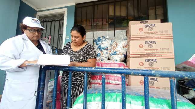 MPH viene entregando las raciones de leche y hojuelas a los diversos comités del vaso de leche