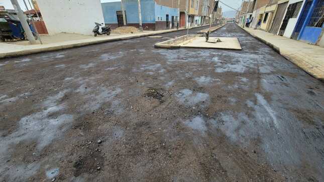 Obra de pistas y veredas del C.P. Esquivel se encuentran en fase final