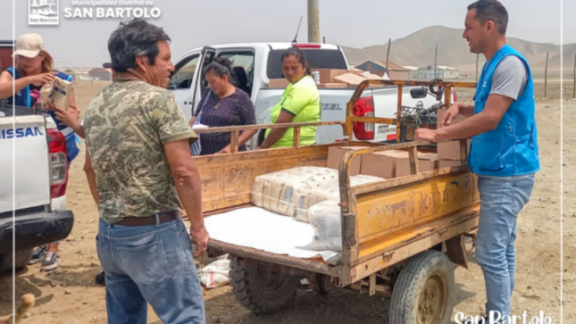 Entrega de víveres zona este