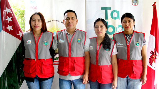 Equipo de la Municipalidad Distrital de Tabaconas que ocupó el primer lugar en concurso nacional de videos “Compartiendo Sonrisas”