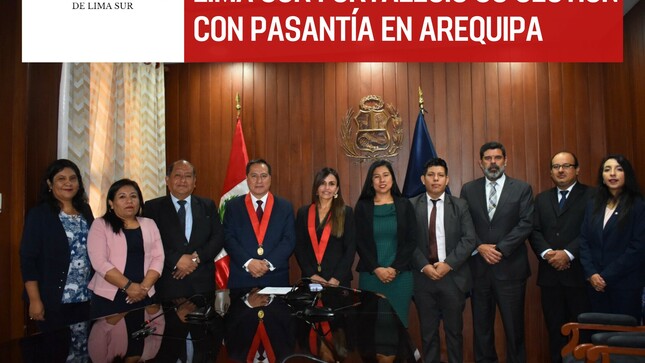 Corte de Lima Sur fortaleció su gestión con pasantía en Arequipa