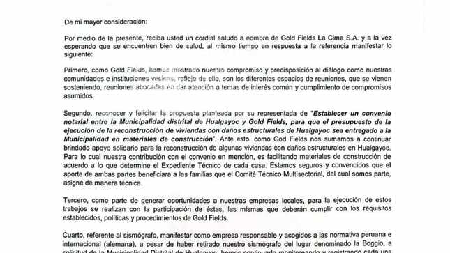 comunicado