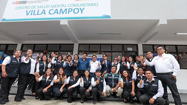 Ministro de Salud César Vásquez inaugura el cuarto Centro de Salud Mental Comunitaria en San Juan de Lurigancho