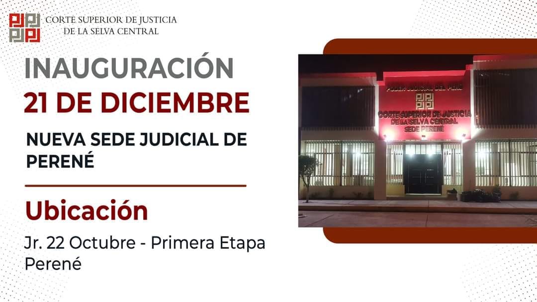 Nueva Sede Judicial de Perene