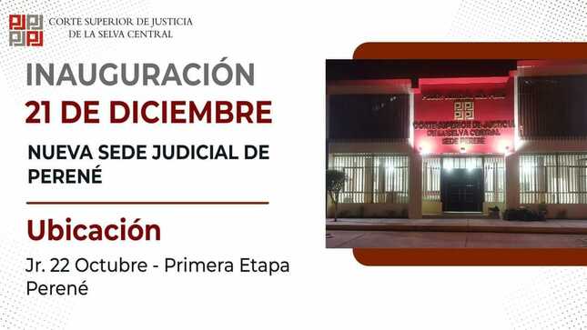 Nueva Sede Judicial de Perene