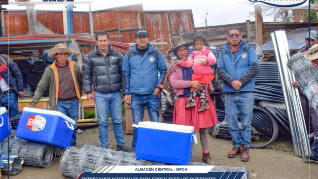 Municipalidad de Chumbivilcas entrega materiales para fortalecer los centros de producción de la trucha del distrito de Santo Tomás