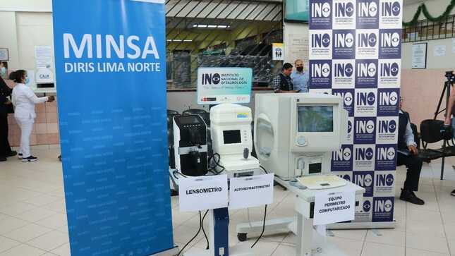 INO transfiere modernos equipos al Centro Materno Infantil Rímac para detección y tratamiento de enfermedades visuales-1