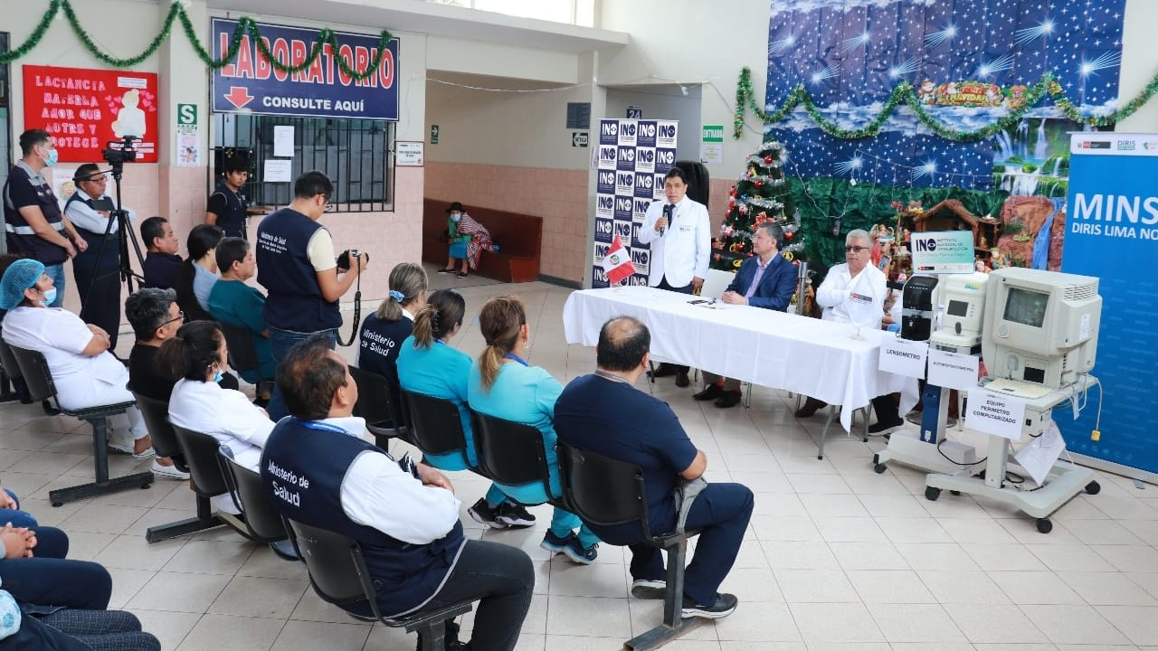 INO transfiere modernos equipos al Centro Materno Infantil Rímac para detección y tratamiento de enfermedades visuales-1