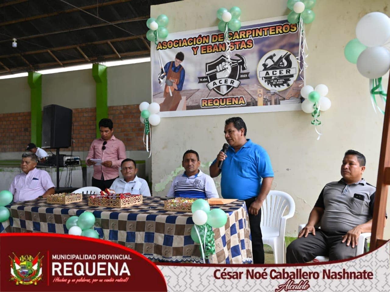 Imagen de la apertura espacio en el mercado de Jerusalén para la asociación de carpinteros de Requena