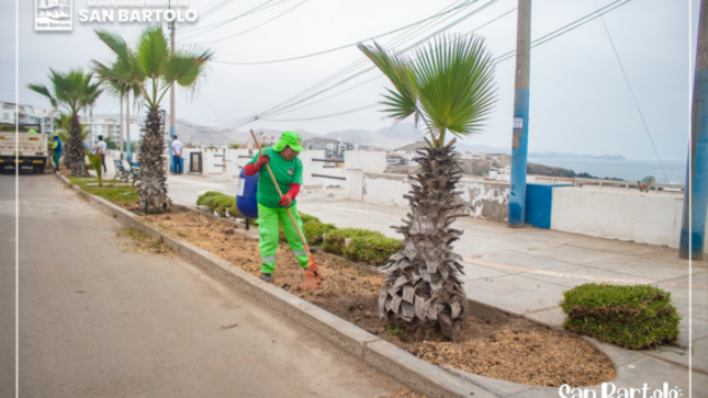 ¡Continuamos trabajando para embellecer nuestro Distrito! 