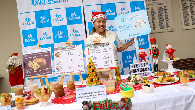  EsSalud brinda alternativas de cena navideña para pacientes con diabetes