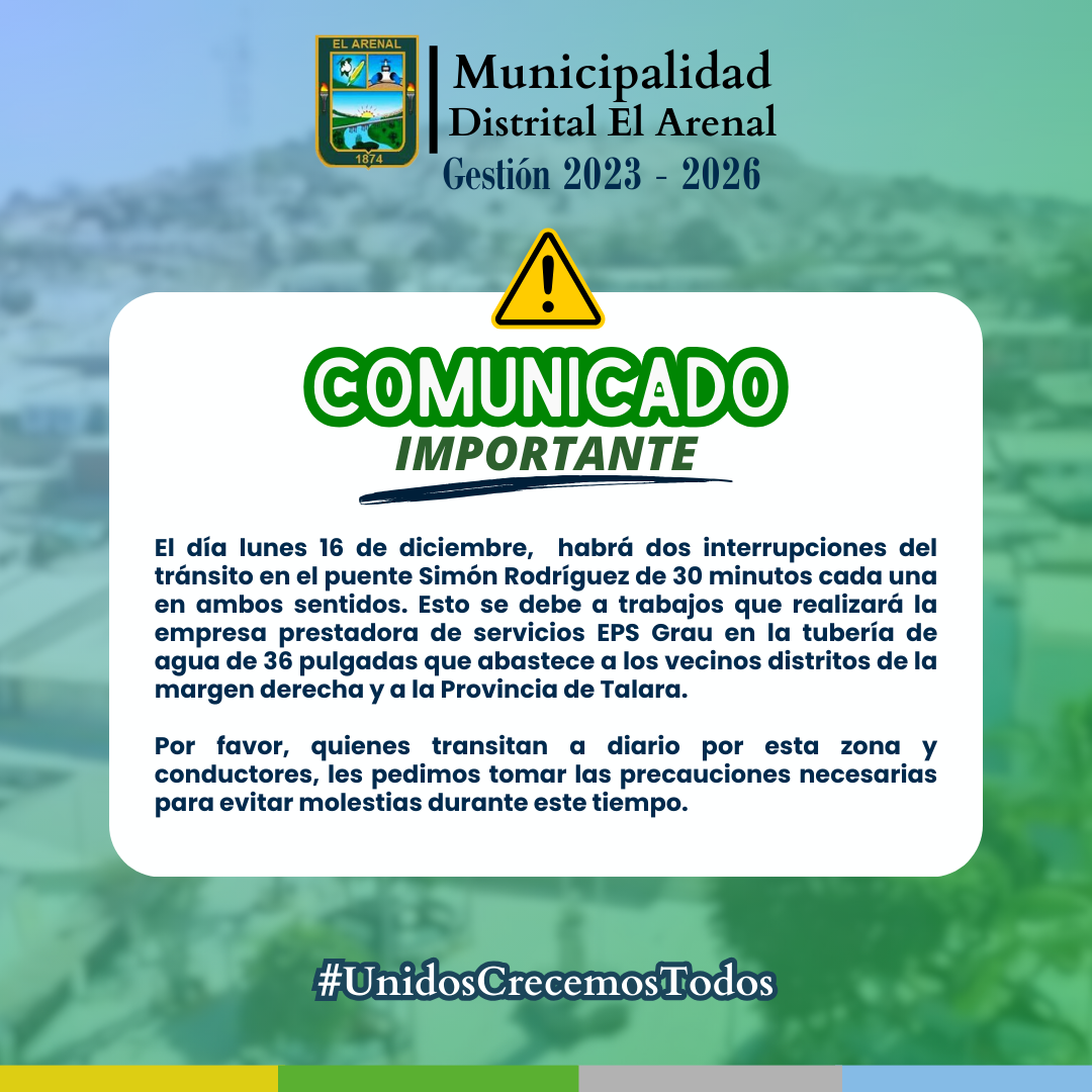 Flyer del comunicado