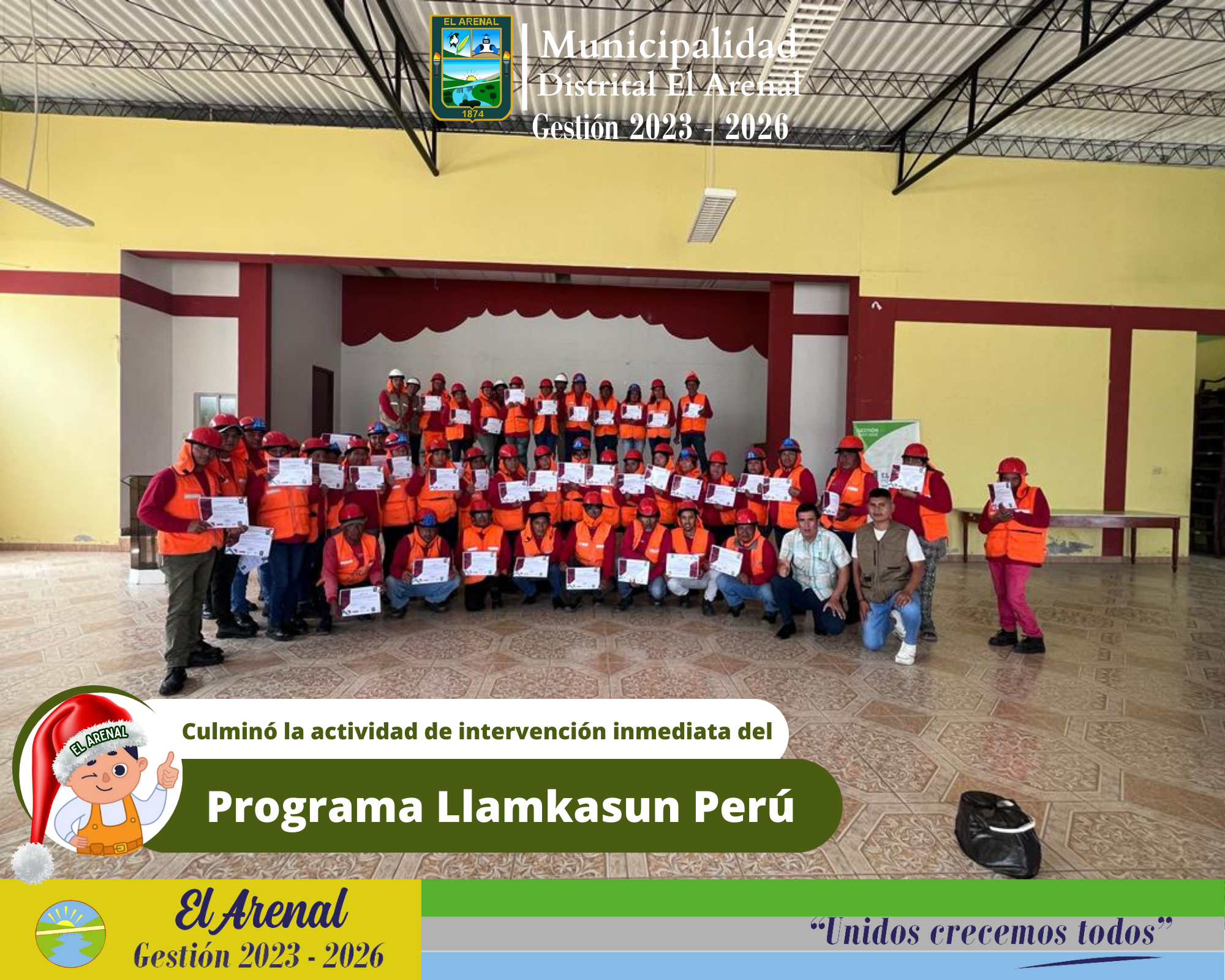 Foto de la culminación de Llamkasun Perú