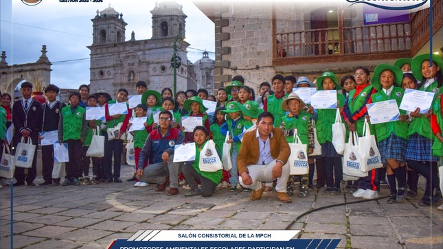 Municipalidad de Chumbivilcas clausura el Programa Municipal Educca con Promotores Ambientales Escolares 