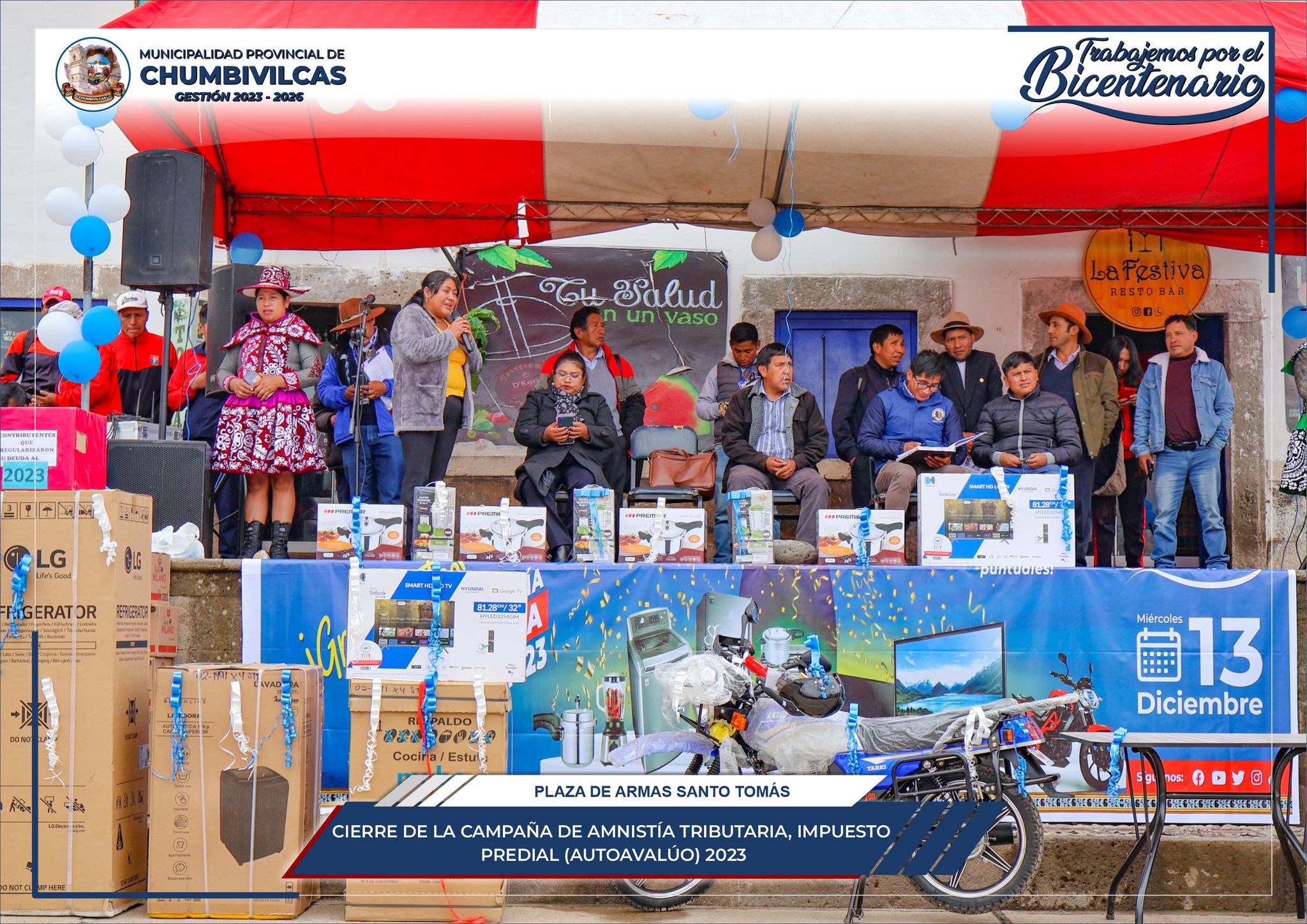 Municipalidad de Chumbivilcas cierra la campaña de Amnistía Tributaria del Impuesto Predial 2023 