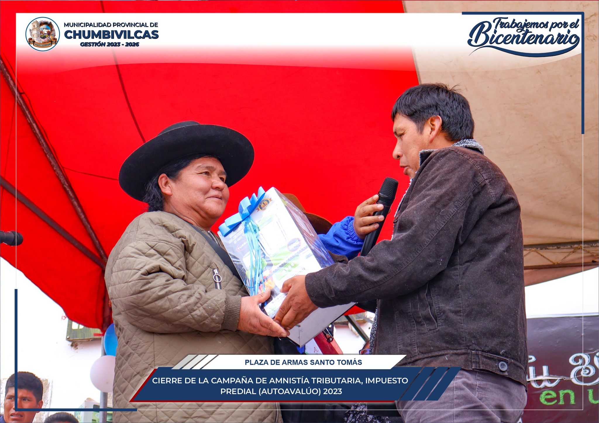 Municipalidad de Chumbivilcas cierra la campaña de Amnistía Tributaria del Impuesto Predial 2023 
