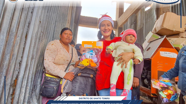 Municipalidad de Chumbivilcas reparte chocolatada y juguetes por Navidad a más de 7 mil niños y niñas del distrito de Santo Tomás