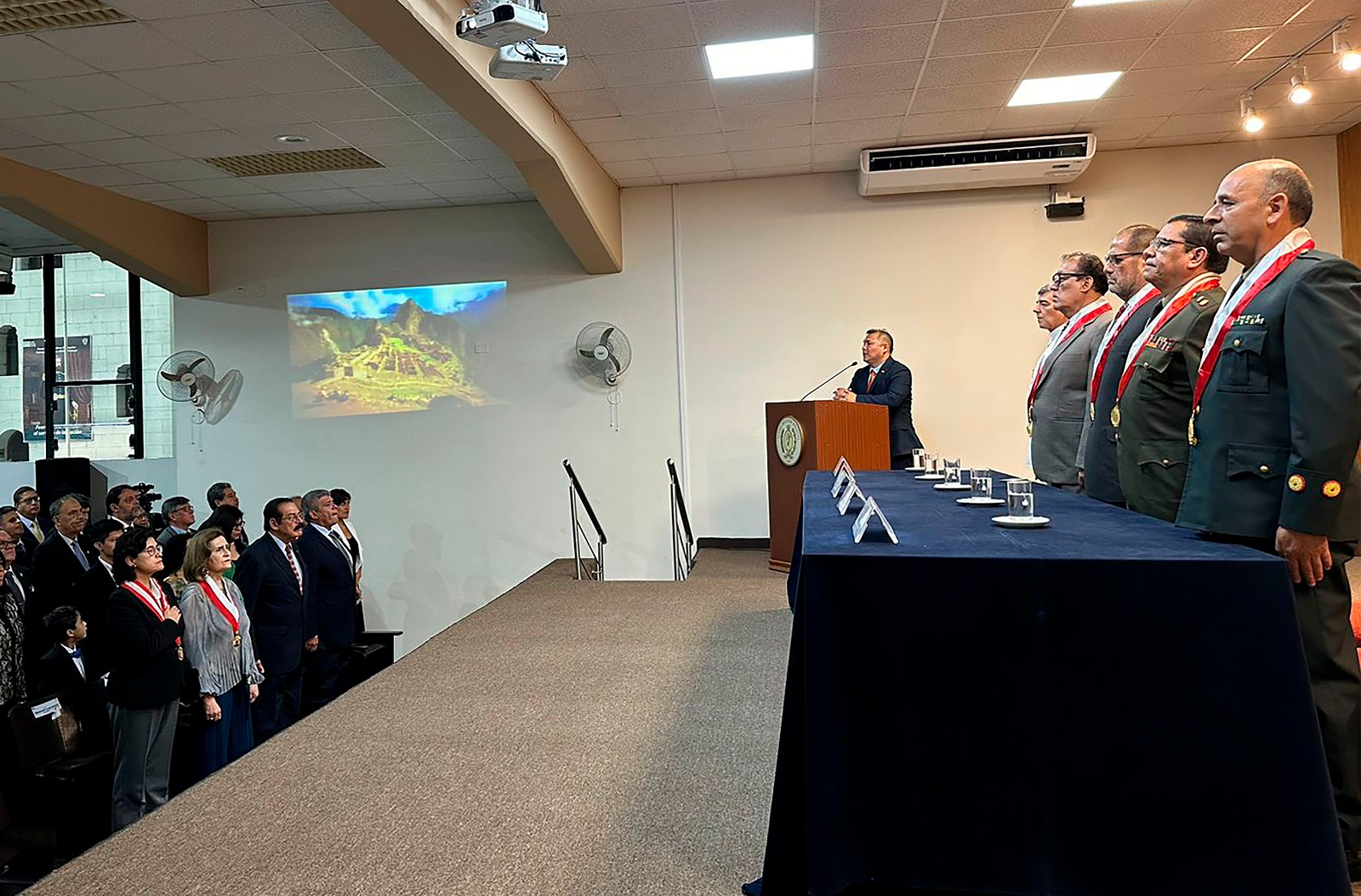 Ceremonia de aniversario del Fuero Militar Policial
