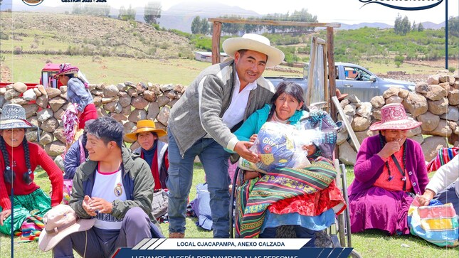 Municipalidad de Chumbivilcas lleva alegría por Navidad a las personas con discapacidad 