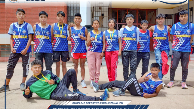 Delegación de Santo Tomás gana medallas en el I Campeonato Regional Cross Country Cusco 2023 