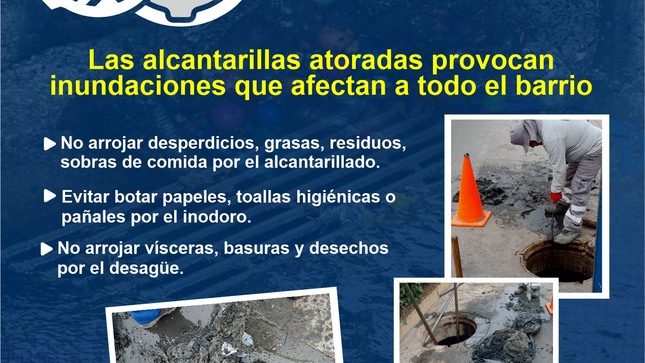 EL CUIDADO DEL ALCANTARILLADO ES TAREA DE TODOS