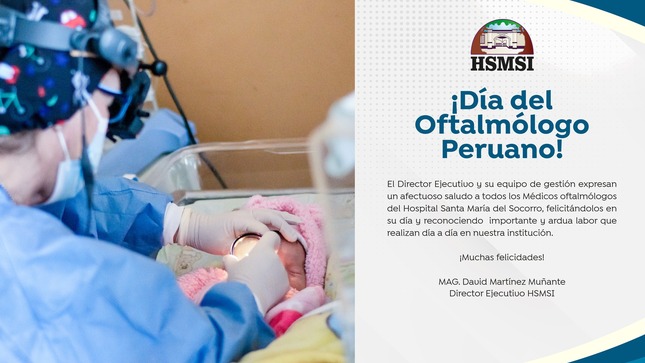 ¡Feliz Día del Oftalmólogo Peruano! 