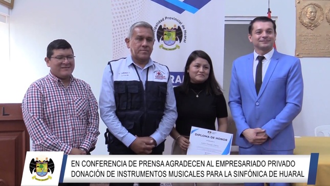 MPH presentó a la comunidad donativo de instrumentos para la implementación de la Sinfónica Municipal
