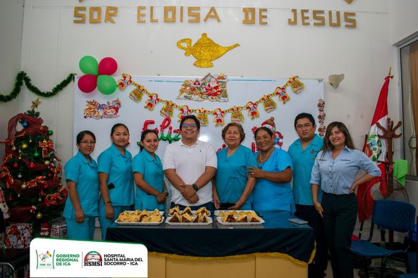 Celebración de estas fiestas navideñas con nuestras Internas(nos) de Enfermería de la Universidad Autónoma