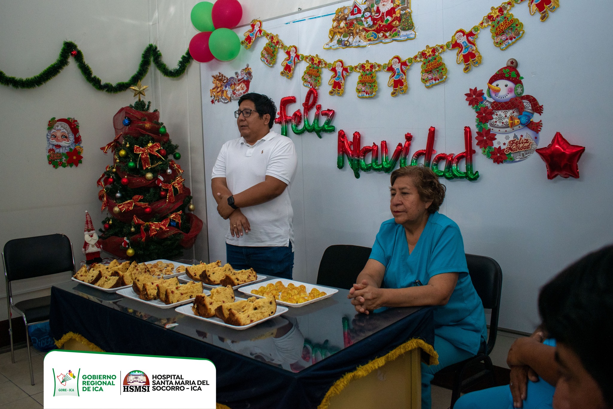 Celebración de estas fiestas navideñas con nuestras Internas(nos) de Enfermería de la Universidad Autónoma