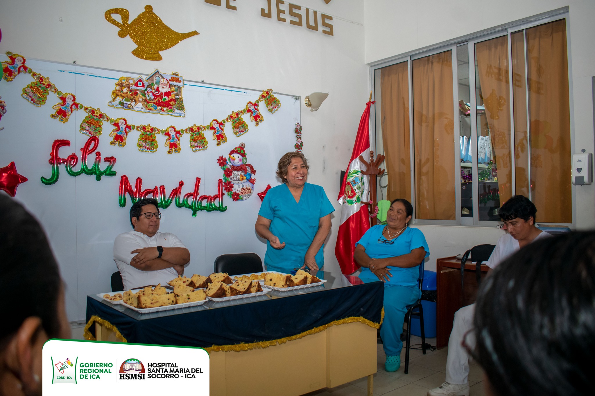 Celebración de estas fiestas navideñas con nuestras Internas(nos) de Enfermería de la Universidad Autónoma