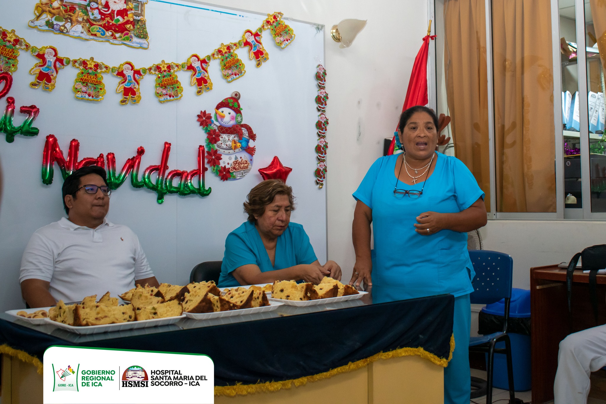 Celebración de estas fiestas navideñas con nuestras Internas(nos) de Enfermería de la Universidad Autónoma