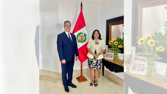 Embajadora del Perú en la República Dominicana sostiene reunión con su homólogo para abordar temas de agenda bilateral