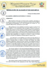 Vista preliminar de documento Resolución de Alcaldía N.°024 - 2023 - MPC - A