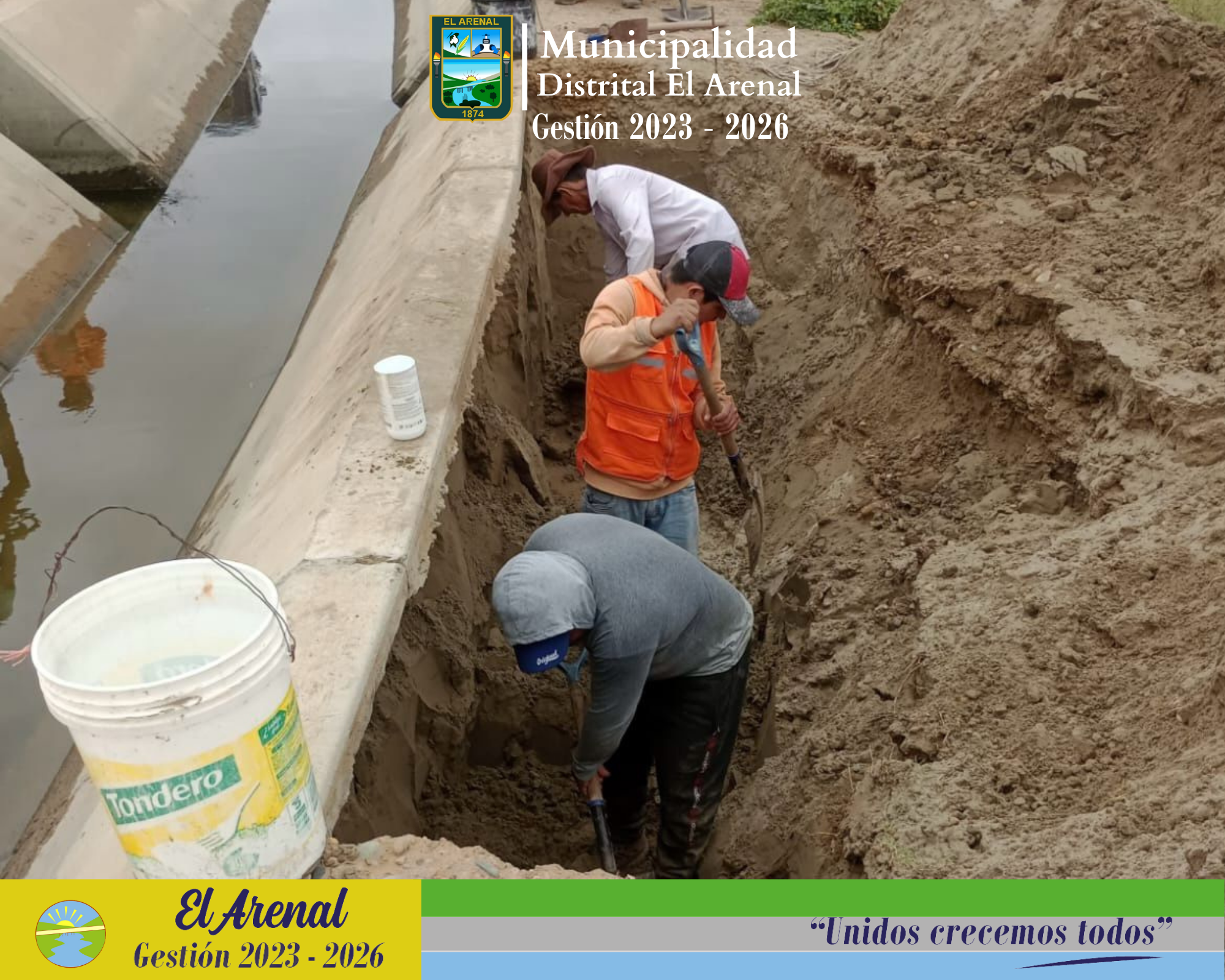 Fotografía de los trabajos en ejecución 