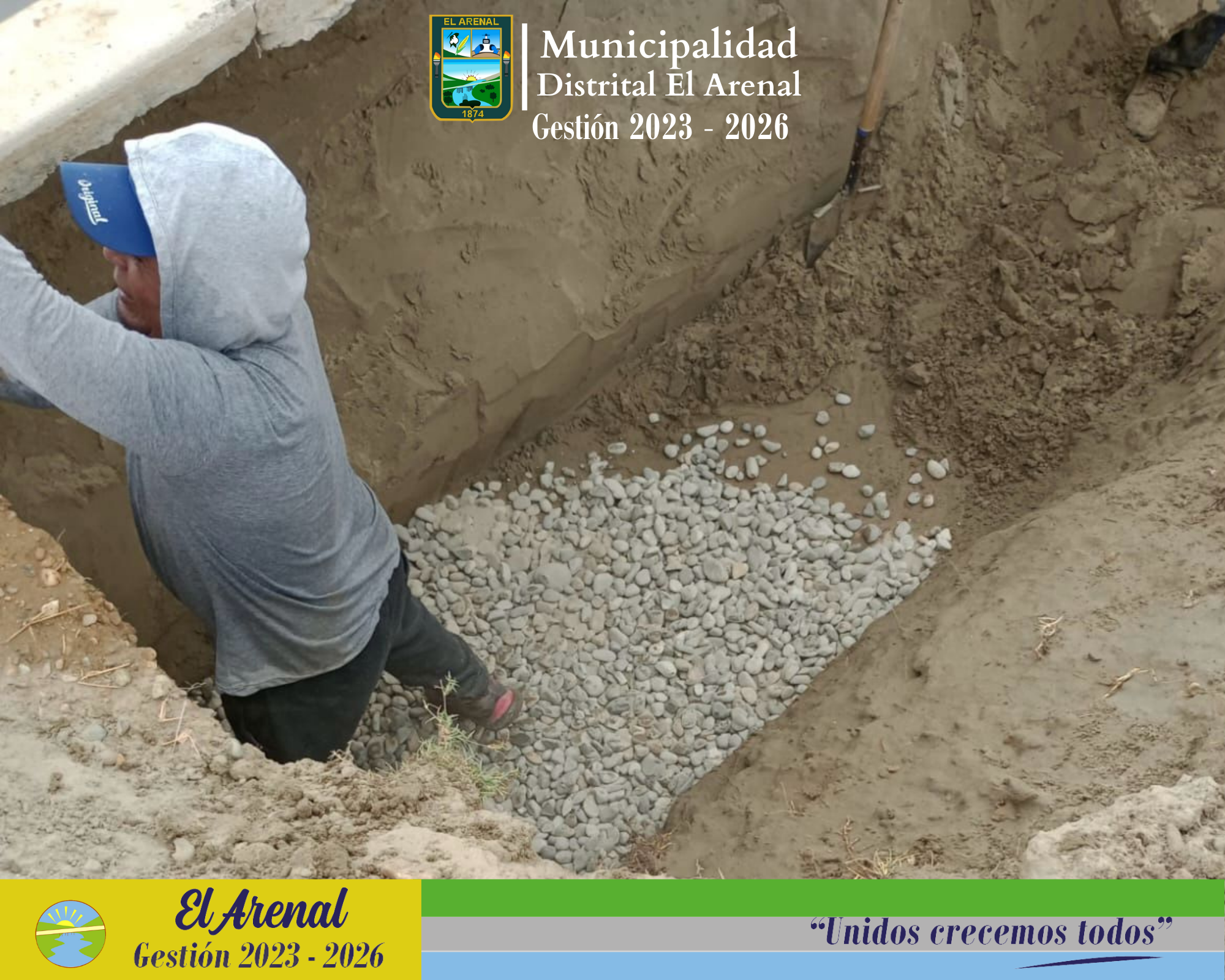 Fotografía de los trabajos en ejecución