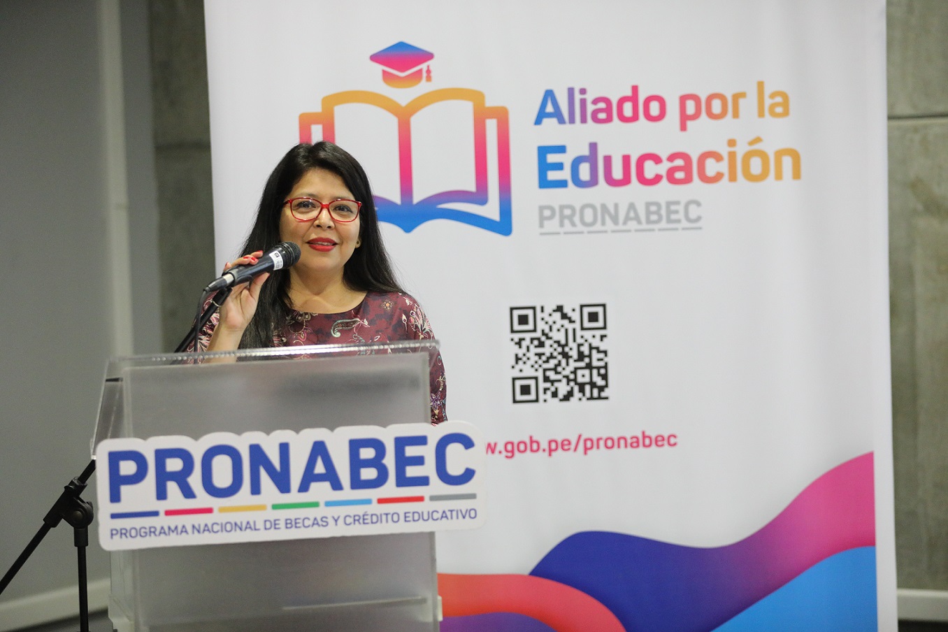 Directora Ejecutiva del Pronabec, Ivette Infantes, presidió la ceremonia de lanzamiento de Aliado por la Educación