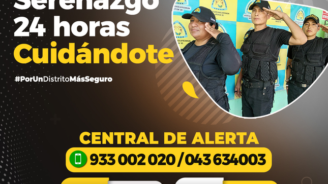 Serenazgo Nepeña alerta